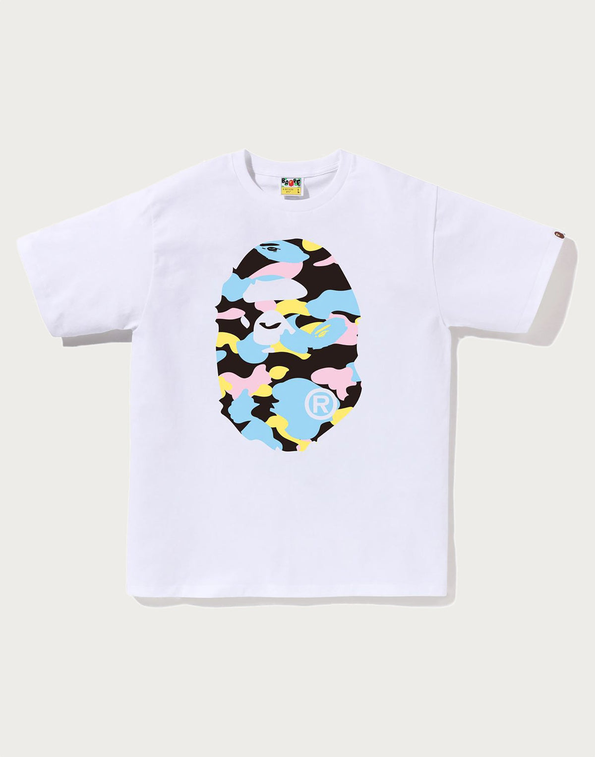 NEW MULTI CAMO BIG APE HEAD TEE MENS