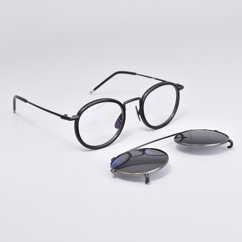 TB710 round sunglasses with clip