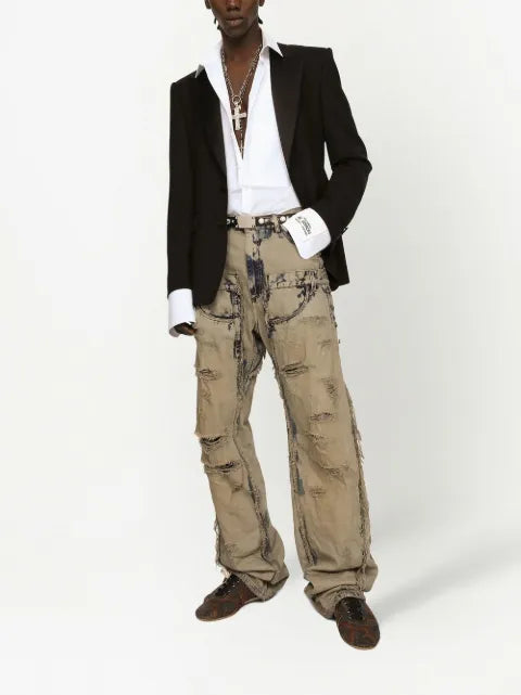 Dolce & Gabbana Sicilia-fit single-breasted tuxedo blazer