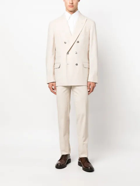 Brunello Cucinelli peak-lapel double-breasted blazer