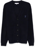 Maison Kitsuné Bold Fox Head ribbed cardigan