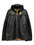 OUR LEGACY Blizzard hooded leather jacket