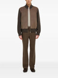 Ferragamo blouson with leather inserts