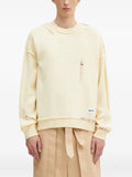 Neighborhood distressed detail crew neck sweater