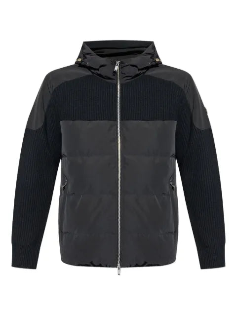 Moose Knuckles ribbed-panel quilted padded jacket