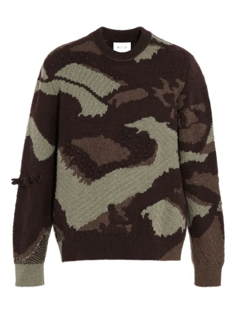 Barrie intarsia-knit sweater