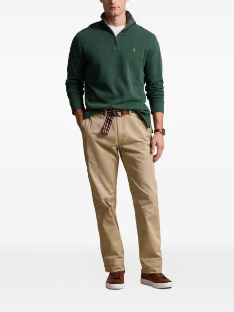 Polo Ralph Lauren logo-embroidered quarter-zip sweater