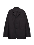 Prada single-breasted technical cotton jacket