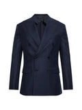 Brioni double-breasted herringbone blazer
