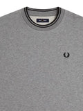 Fred Perry logo-embroidered striped-trim sweater