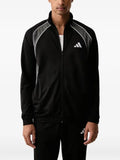 adidas logo-print contrast-piping sweatshirt