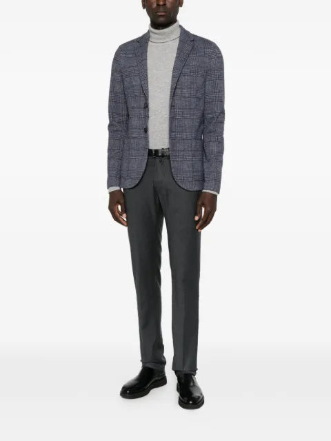 Harris Wharf London check-pattern virgin wool jacket