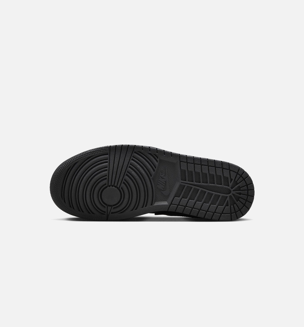 Air Jordan 1 Low Patent Elephant Womens Lifestyle Shoe | Black/White/Metallic Silver