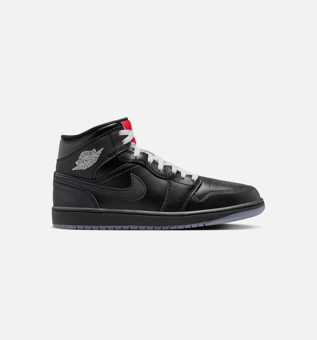 Air Jordan 1 Mid SE Men's Lifestyle Shoes - Black/Grey