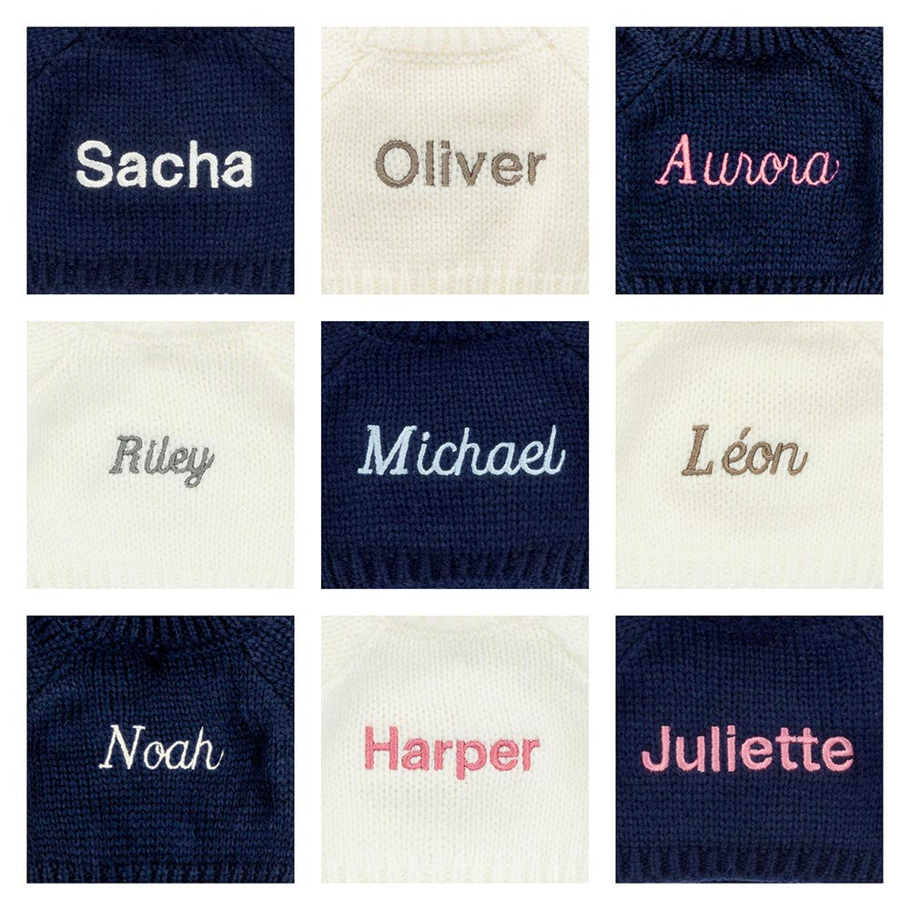 Hopscone Luxe Bunny with Personalized Navy Jumper