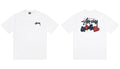 Stussy Playing Card Suits Front And Back Graphic Short Sleeve Tee