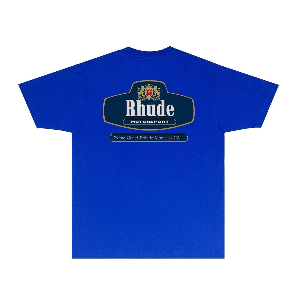 Rhude T-shirts Printed Trendy Pure Cotton