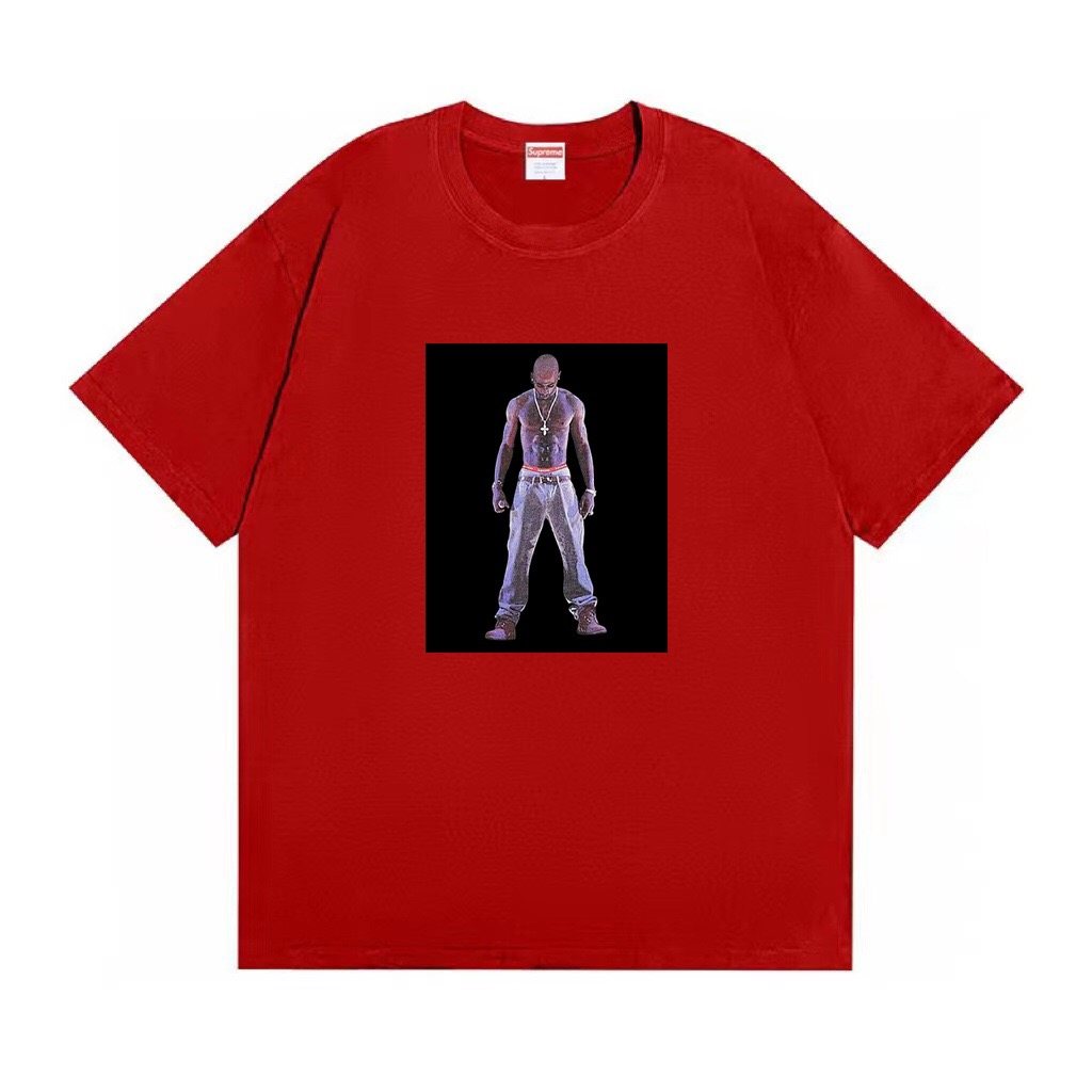 Supreme Tupac Hologram Graphic Short-Sleeve T-Shirt