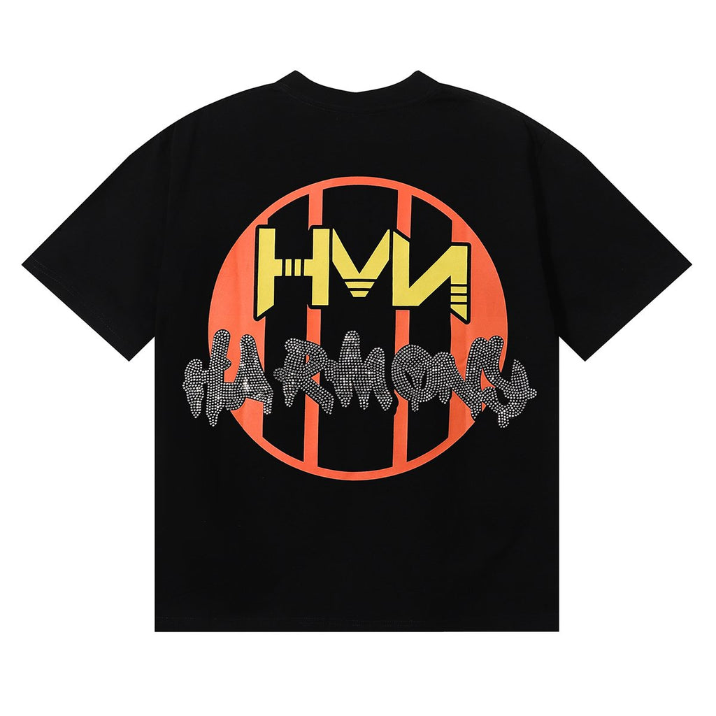 HARMONY Baseball Player Rhinestone Graphic T-Shirt