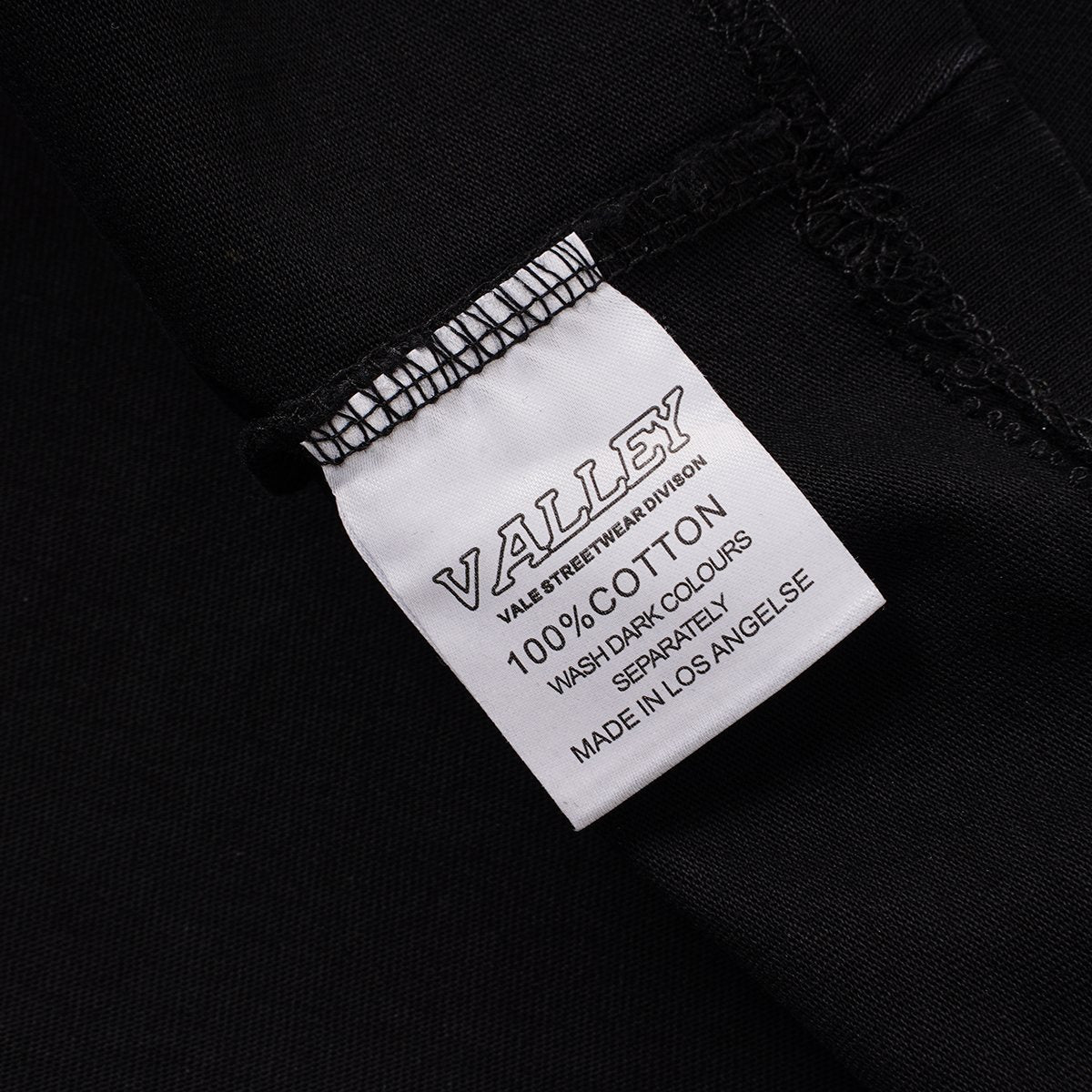 VALLEY Washed Black Graphic T-Shirt