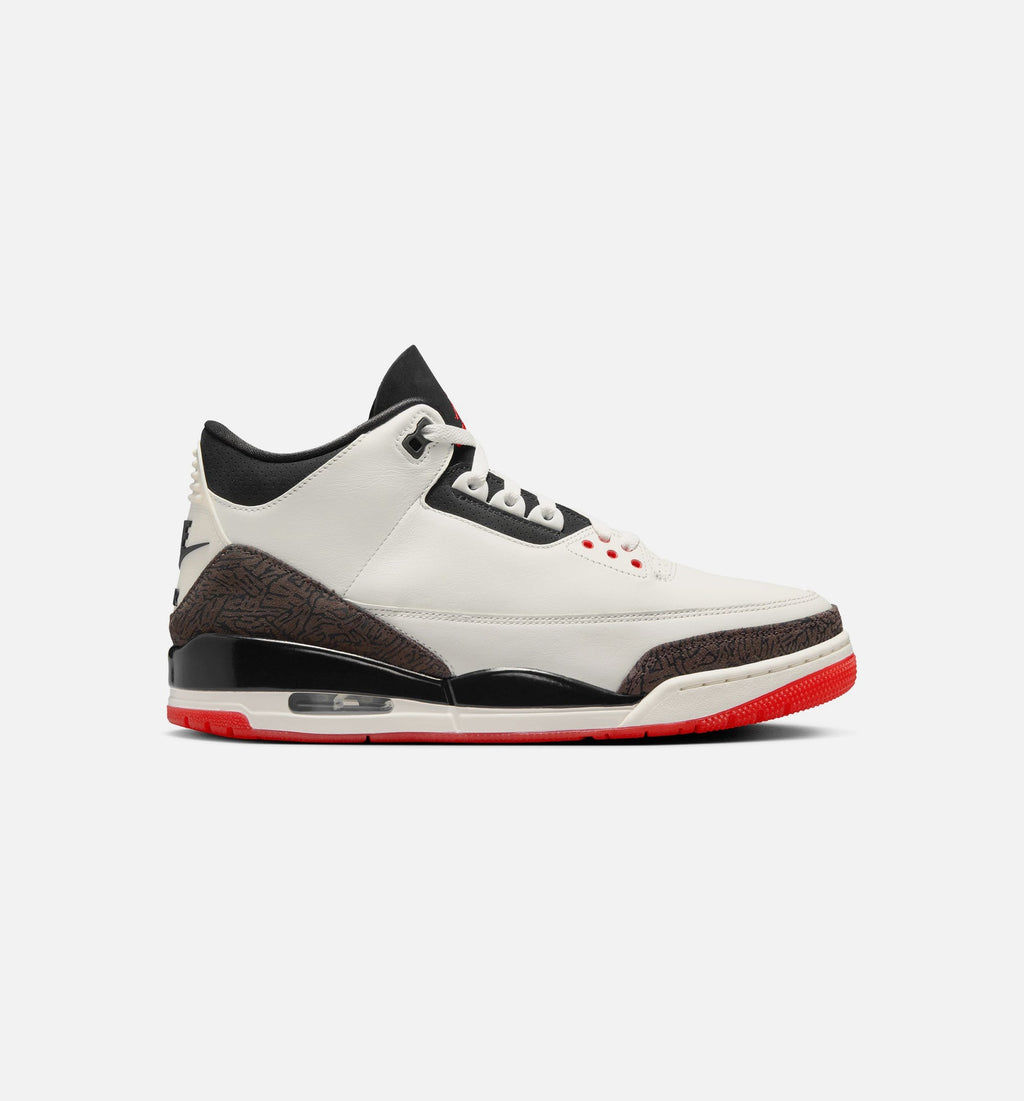 Air Jordan 3 Retro Sail & University Red Men's Lifestyle Shoe