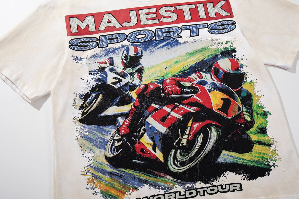 MAJESTIK Motorcycle World Tour Graphic T-Shirt