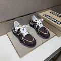 Dolce & Gabbana Dark Brown Trim Sneakers