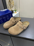 Birkenstock Closed-Toe Buckle Clogs