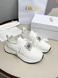 Dior Knit Lace-Up Sneakers - Padded Collar