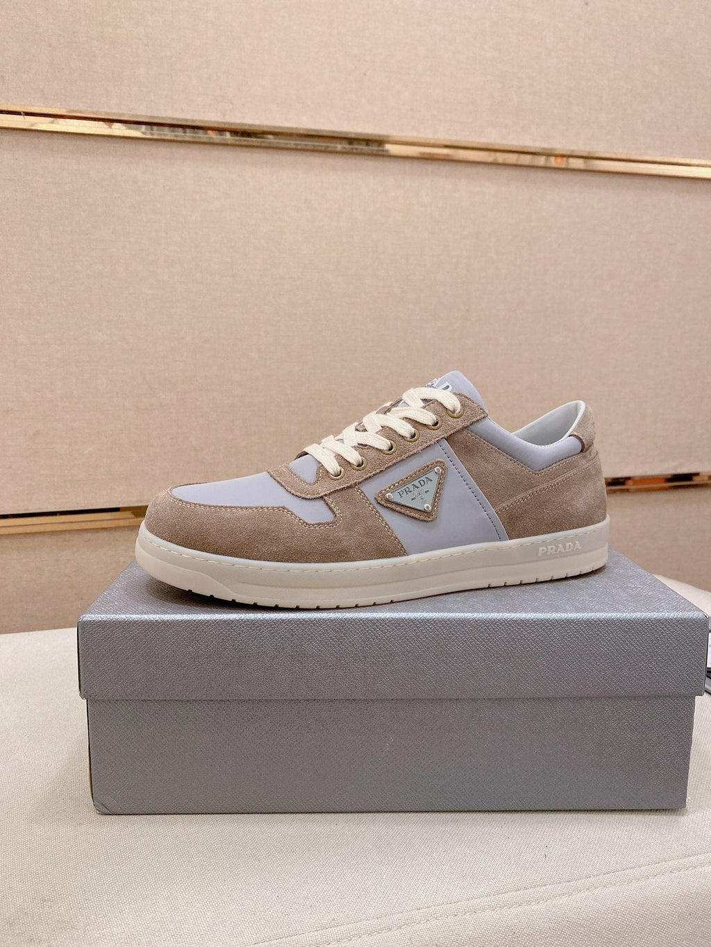 Prada Men's Panel Low-Top Sneakers - Leather Lining
